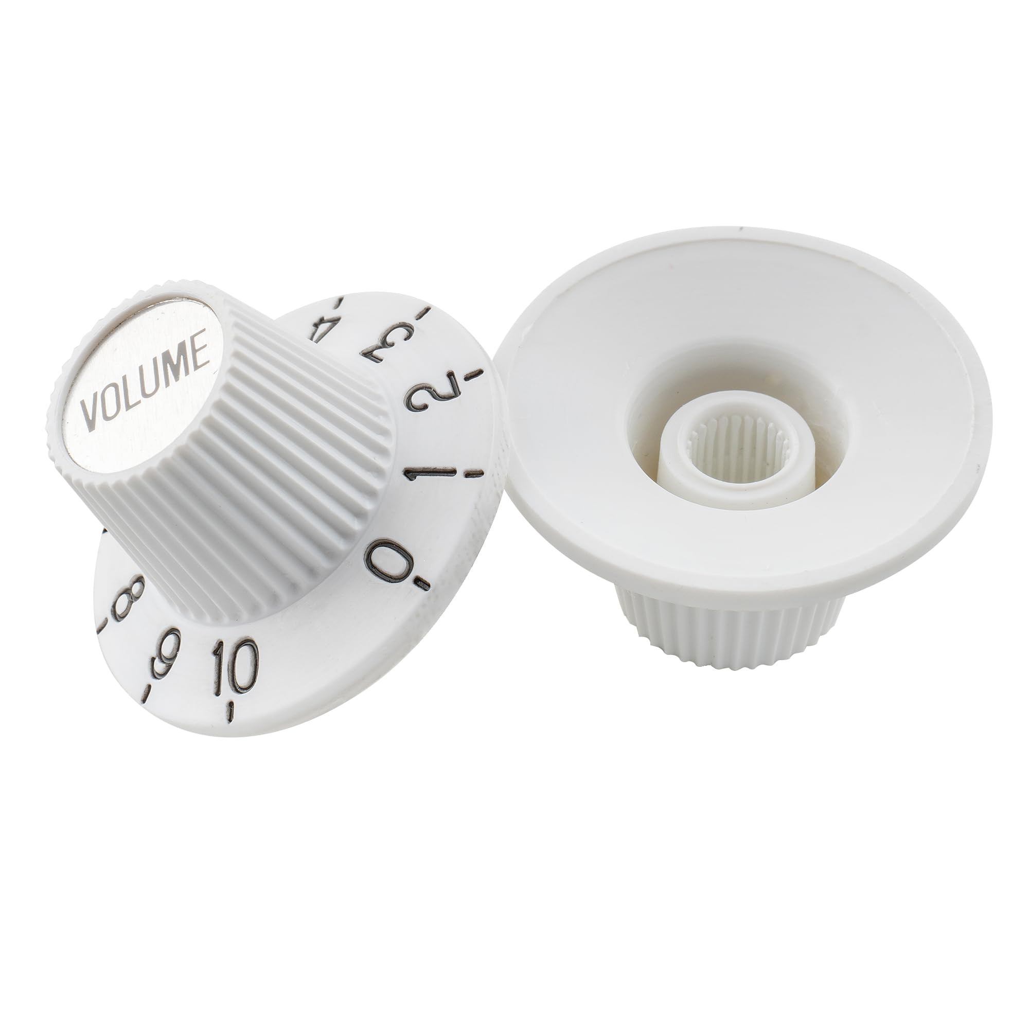 Musiclily Pro Fine 24 Splines Witch Hat Knobs Top Hat Knobs Tone Volume Control Knobs for Electric Guitar Bass Amplifier Effect